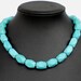 Hand-woven turquoise necklace, 3D section turquoise bead necklace wedding gift sister gift friends gift Statement necklace choker necklace