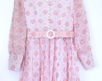 Perfect 70s Marcia Brady Dress! - XS
