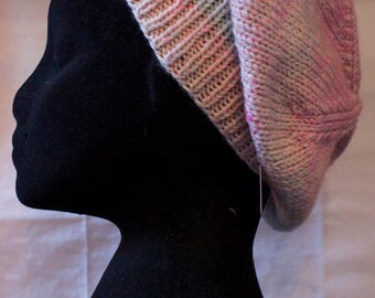 Slouchy Beanie (17gb) from Misty Valley Knitwear - hand made, super-soft, wool blend, baggy Slouchy Beanie for winter.