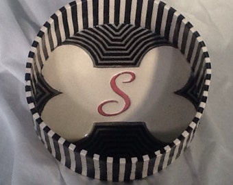 Custom, Handmade Ceramic Dog Bowl