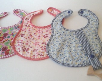 Baby girl bibs Set, birth gift idea