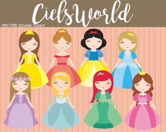 Princess Clip Art 8 PNG files
