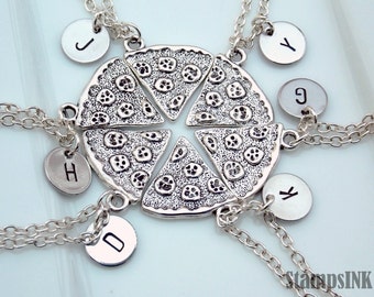 Pizza Necklace Best Friend Necklace Best Friend Necklace For 2 Best Friend Jewelry Pizza Jewelry Birthday Gift For Friend Pizza Charm