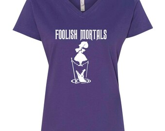 The Haunted Mansion "Foolish Mortals" Vneck Tshirt