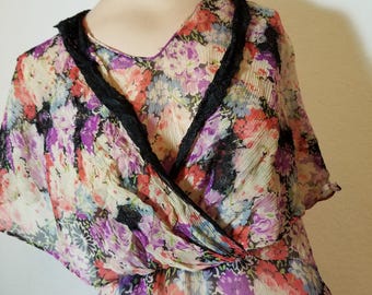 FREE SHIPPING 1930 Silk Crepe Dress