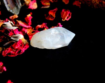 ONE Tibetan Quartz Crystal Point - Terminated Healing Crystals From Tibet, Specimens, Tibetan Black Quartz, Energy Crystal,Om Energy, A13