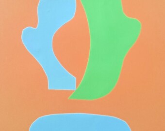 Abstract collage, paper collage, wall art, abstract art, collage art, 29,5X21 cm