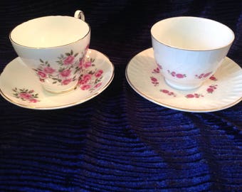 Pair of teacups with saucers