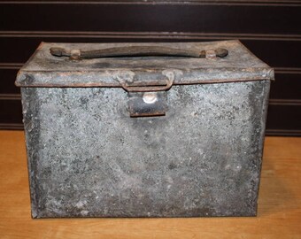 Vintage Metal Storage Box - item #2836