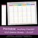 Printable Calendar 2 page monthly calendar printable rainbow