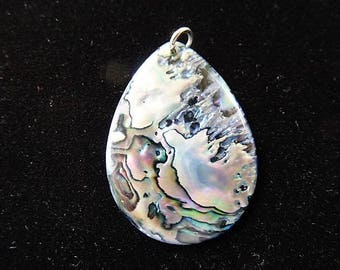 natural haliotis Neptune ear abalone shell Pearl pendant
