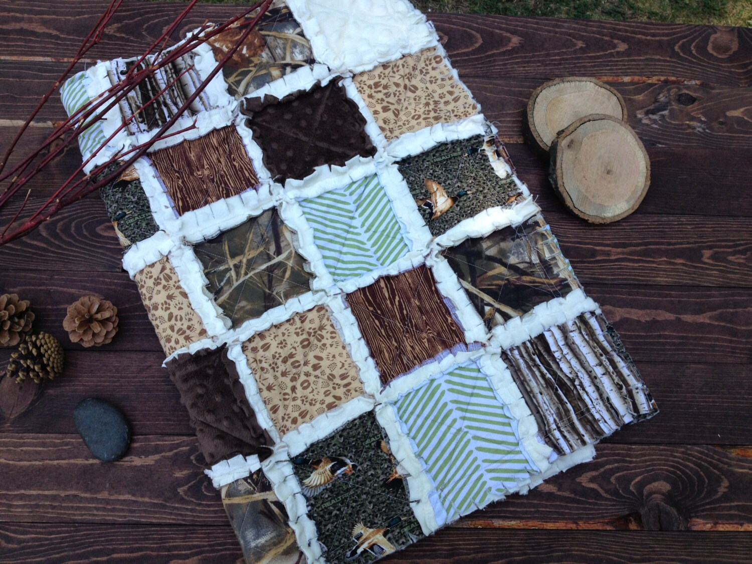 Baby Rag Quilt Duck Hunt Feature Collections Real Tree Zoom
