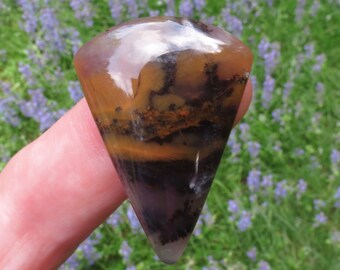 Amethyst Sage Agate Cabochon