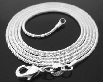 22 inch .925 sterling silver 1mm snake chain necklace Perfect for my pendants