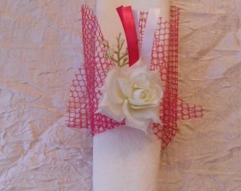 baptism or wedding napkin ring