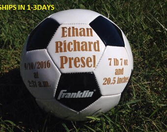 Ring Bearer Gift, Personalized Soccer ball, Groomsmen Gift, Personalized Gift, Gender Reveal, Christmas Gift, Sports, Keepsake