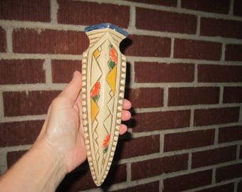 Vintage 1930s Art Deco Japanese Pottery Wall Pocket