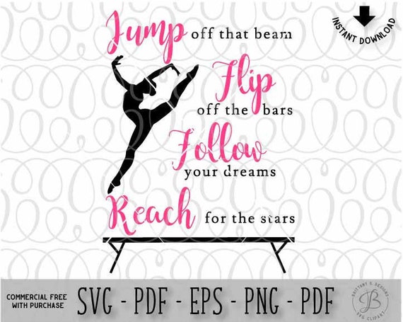 Download Gymnastics SVG Dance svg Cheer SVG Quote svg Positive svg