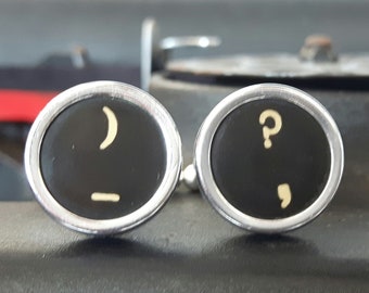 1940's Typewriter Key Cufflinks