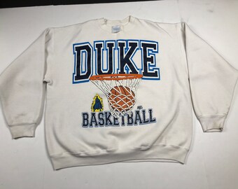 Vintage 90s duke blue devils ncaa basketball crewneck sweatshirt mens XL