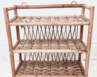 Bamboo shelving | Rattan shelf