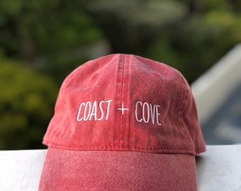 Washed Ashore Dad Cap - Canoe Red