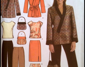 Simplicity 4748 Misses' / Women's Top, Skirt, Pants, Jacket And Bag Size (10-18) UNCUT