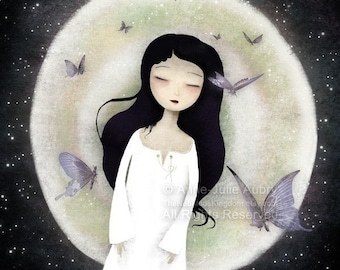 Fluttering Dreams - open edition print - Whimsical Art
