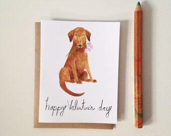 Valentines Day Card // Lab Love // Valentine // Dog Valentine Card