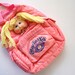 Vintage Cabbage Patch Kid Backpack, Pink CPK Bag, 80's Dolls
