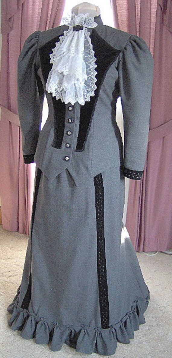 FOR ORDERS ONLY Custom Made 1800s Victorian Dress 1890s