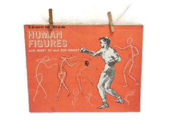 Vintage Gnagy 1962 Drawing Instruction Book | Learn to Draw Human Figures