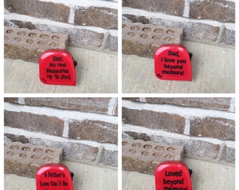 Father's Day Gift Measuring Tape with Saying