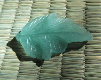 Genuine Natural Gemstone Leaf Pendant In Your Choice of Stone