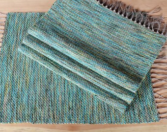 Set of 4 Handwoven Placemats Linen Placemats Table Placemats
