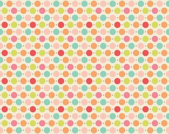 Laminated Cotton aka Oilcloth HEAVYWEIGHT splat mat, Sweet Dots, choose your size