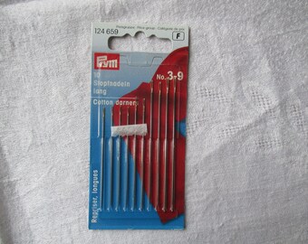 hand sewing needles sizes 3-9 brand Prym