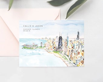 chicago save the date no 3 cafe brauer lavender neutrals