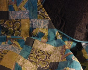 Green and Turquoise Quilt