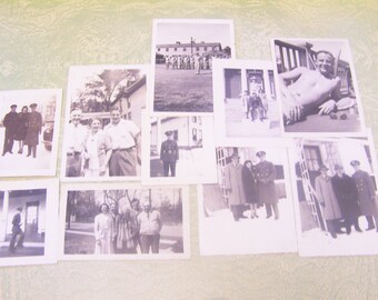 25 black and white photos photographs snapshots World War II WWII New York NY Gar John Ward serviceman 1940s