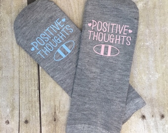 Fertility Ankle Socks,IVF, IUI, Motivational Socks, Positive Thoughts, Beta Day, Procedure