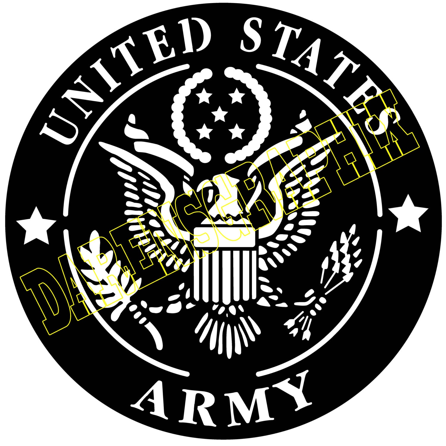 dxf file of the u s army emblem for use with a cnc machine us army logo vector