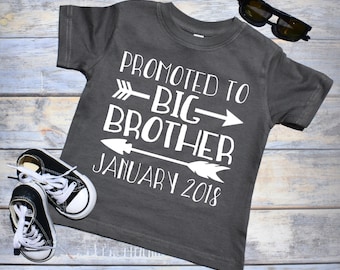 Promoted to Big Brother Shirt. Pregnancy Announcement Shirt. Big Brother Shirt. Pregnancy Reveal Shirt. Big Brother Announcement Shirt.