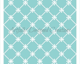 Mesh Flower Lace Stencil