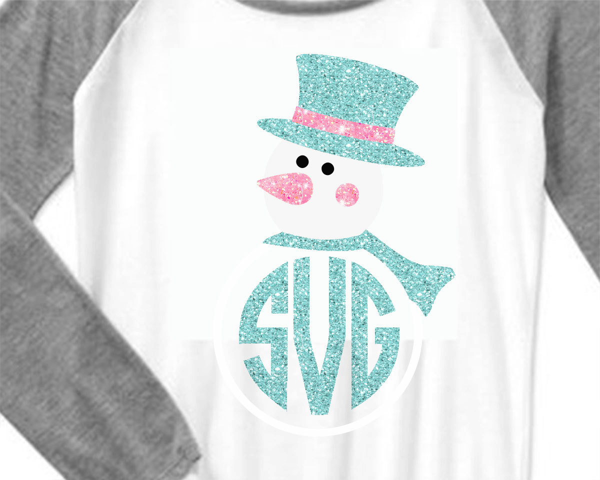 Download Snowman svg snowman monogram svg snowman iron on printable