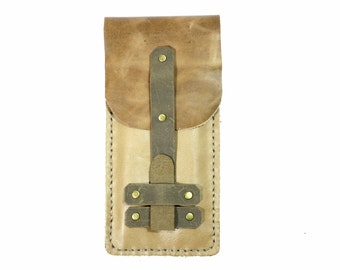 Federmäppchen Leder- Etui für Schreibzeug / Stifte - Mäppchen / Ledermäppchen / Brillenetui