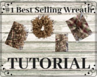 How to Make a Wreath / Wreath Tutorial / Farmhouse Wreath DIY / Wreath Step by Step / Tutorial Wreath / DIY Wreath Video / Burlap Tutorial