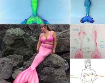 Down Payment design fee for custom Mermaid Tail orders. Fee is applied towards the total cost of tail.