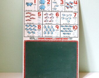 Beautiful vintage learning board