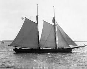 Marquetry Sailing Ship: